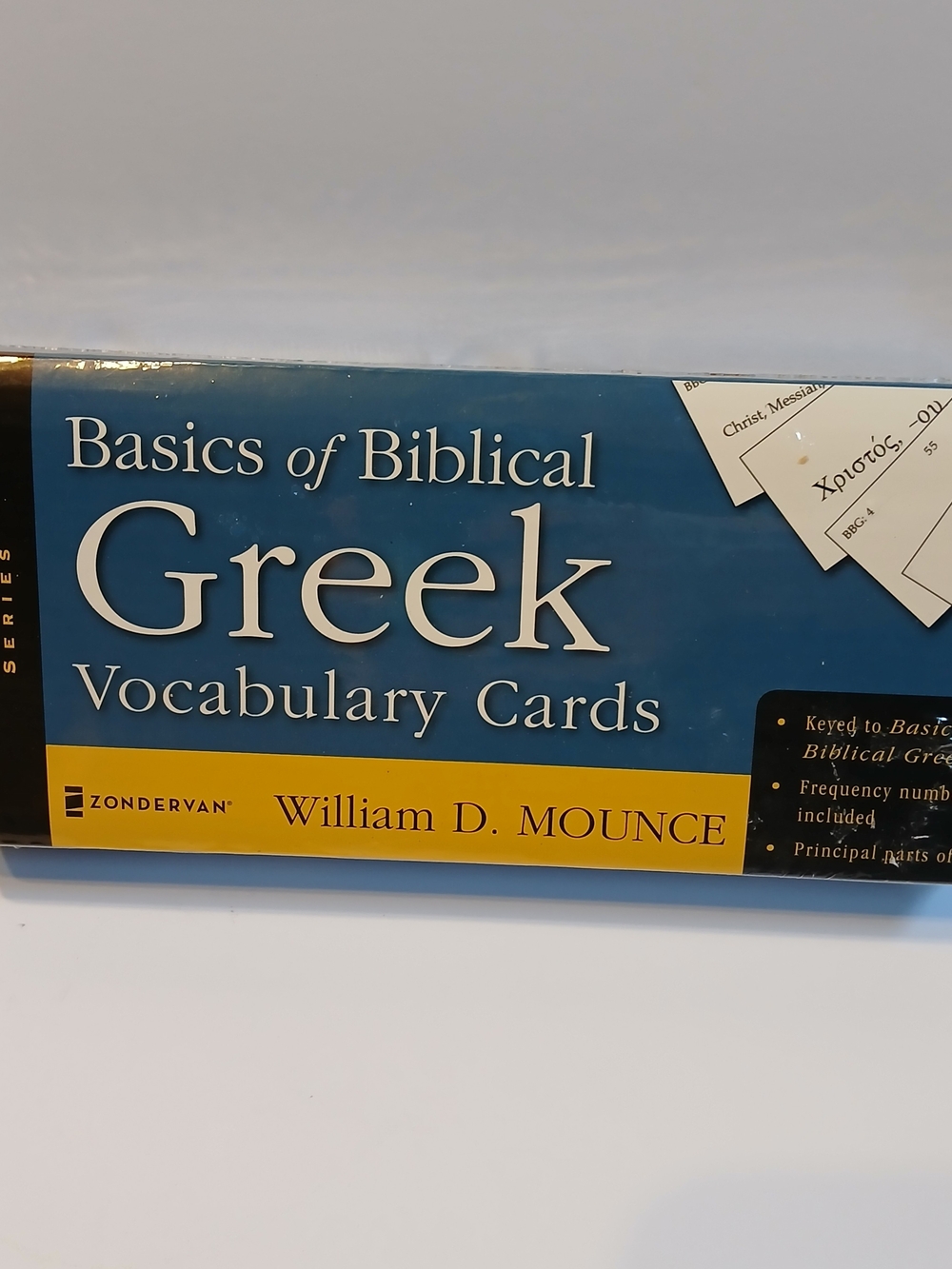 Basics of Biblical Greek Vocabulary Cards William D Mounce Zondervan Flashcards
